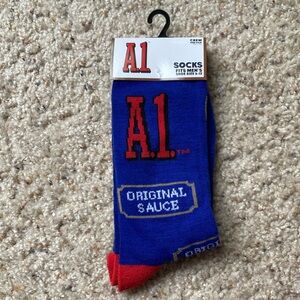 3/$20 A1 Original Sauce Funny Novelty
Crew Socks - Brand New
